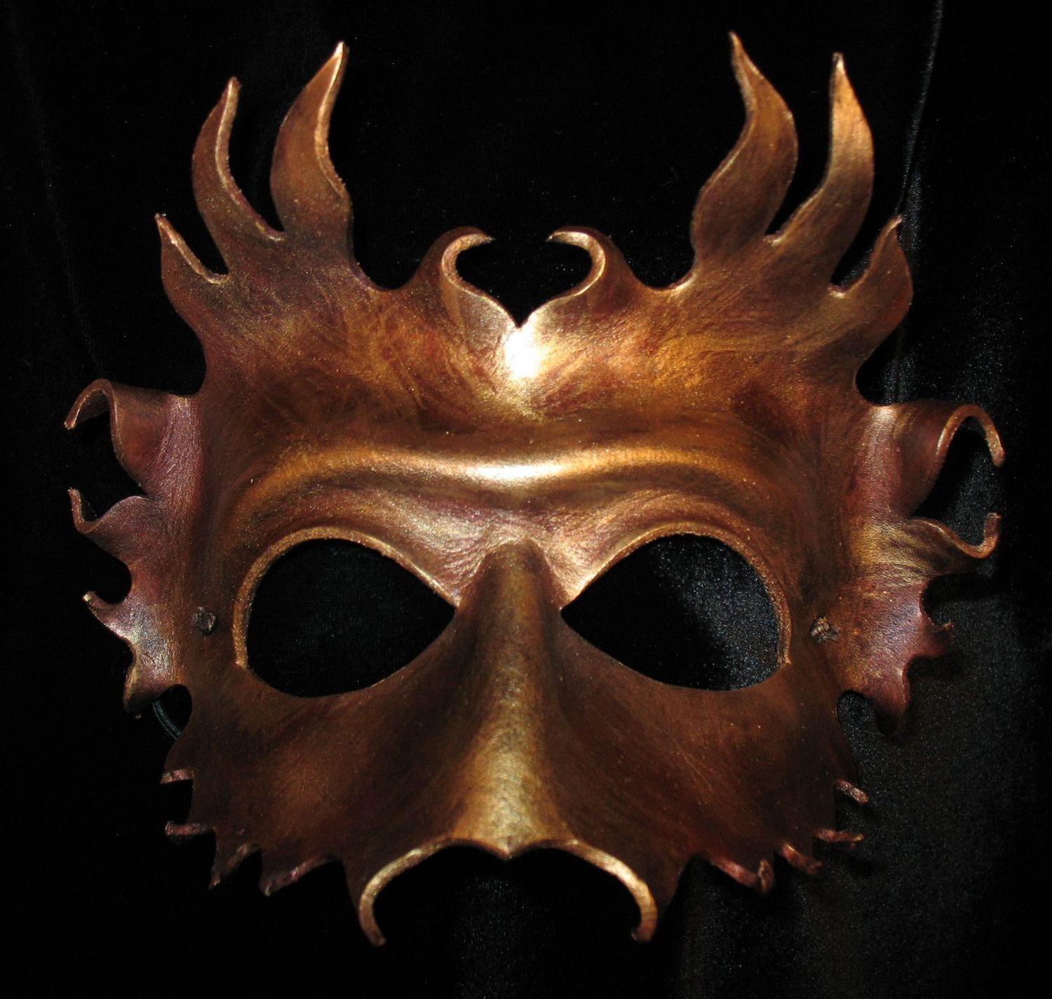 Gold & copper Herne mask.