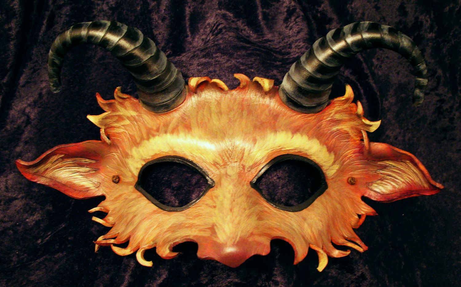 Ginger & blonde Satyr/Faun mask.